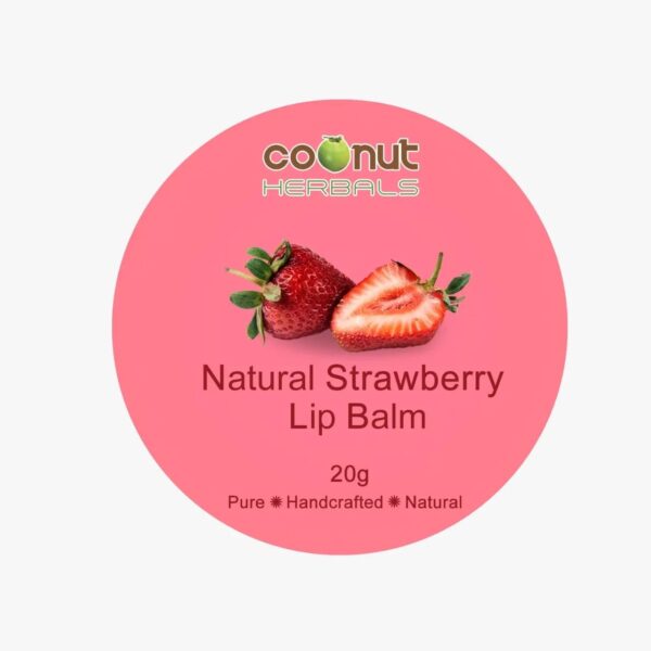 Natural Strawberry Lip Balm - Image 2